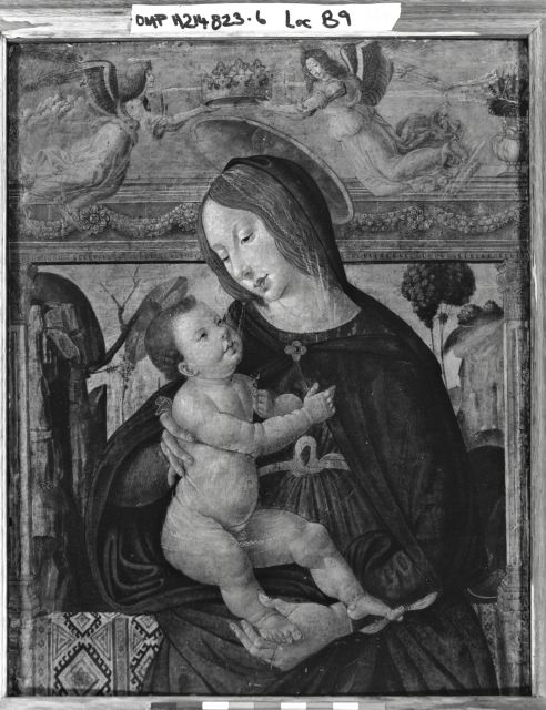Sotheby's — Alesso di Benozzo - sec. XV/ XVI - Madonna con Bambino incoronata da angeli — insieme